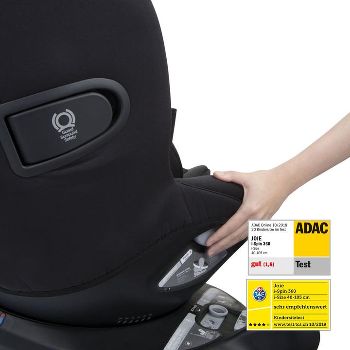 Productafbeelding Joie i-Spin 360 - i-Size  0-18 kg draaibaar autostoeltje | Nederlands (Reboarder, ECE R129/i-Size standaard)