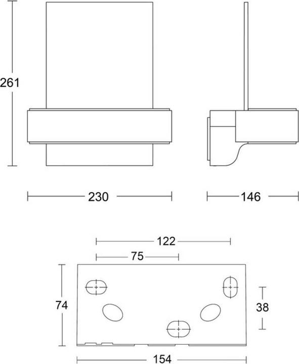 Immagine prodotto Steinel L 820 SC SI Up- & Downlight Numero civico 087579 Lampada da parete per esterni a LED con rilevatore (5 m)