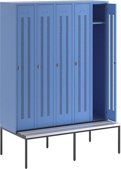 Actual product image Wolf Clothes locker with bench underneath (150 cm, 214 cm)