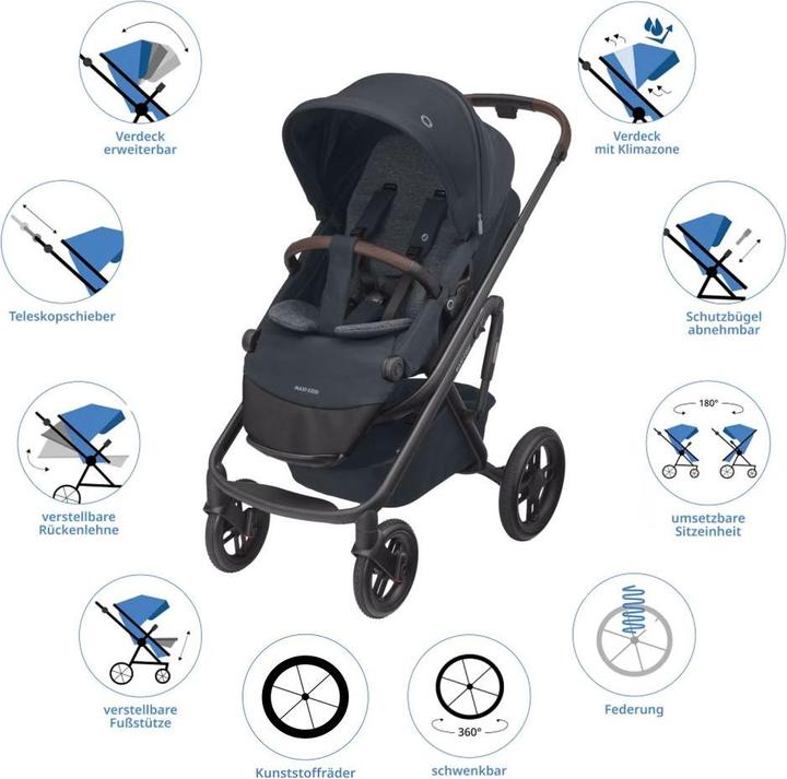 Produktbild Maxi-Cosi Nimmt Komfort mit aufs Gelände