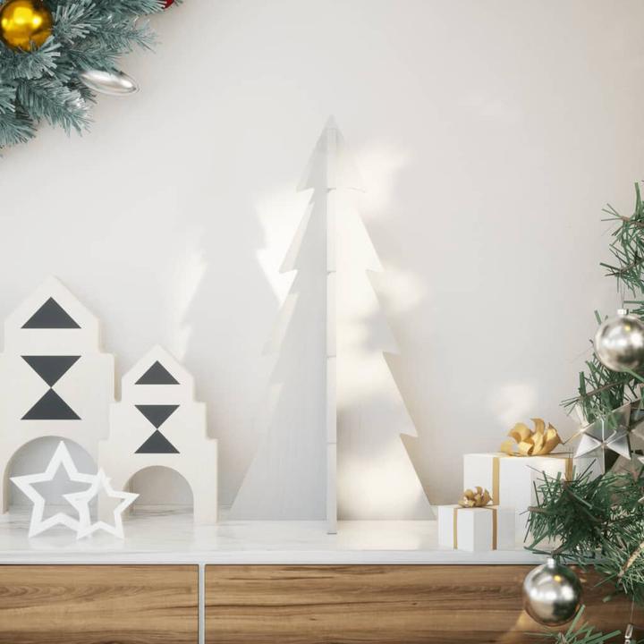 Actual product image VidaXL Christmas tree wood Christmas tree decoration wooden tree 59,5cm solid wood pine