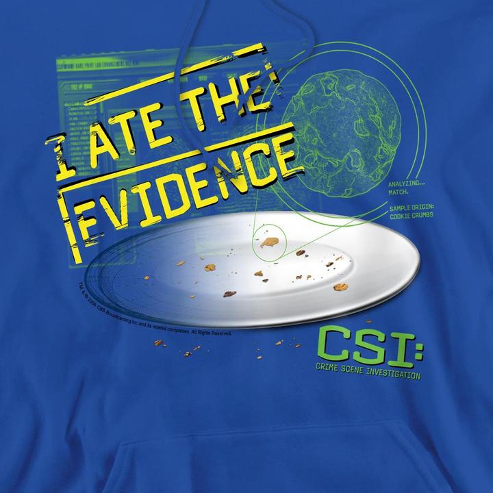 Immagine prodotto Csi: NY I Ate the Evidence Felpa con Cappuccio Uomo (M)