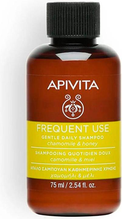 Actual product image Apivita Frequent Use Chamomile & Honey (75 ml, Liquid shampoo)