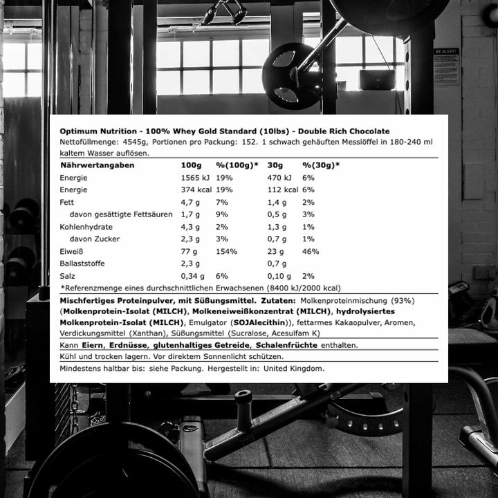 Actual product image Optimum Nutrition 100% Whey Gold Standard (Chocolate, 1 pcs., 4545 g)