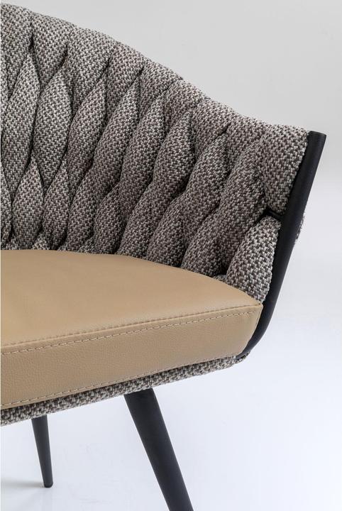 Actual product image Kare Design Armlehnstuhl Knot Tweed