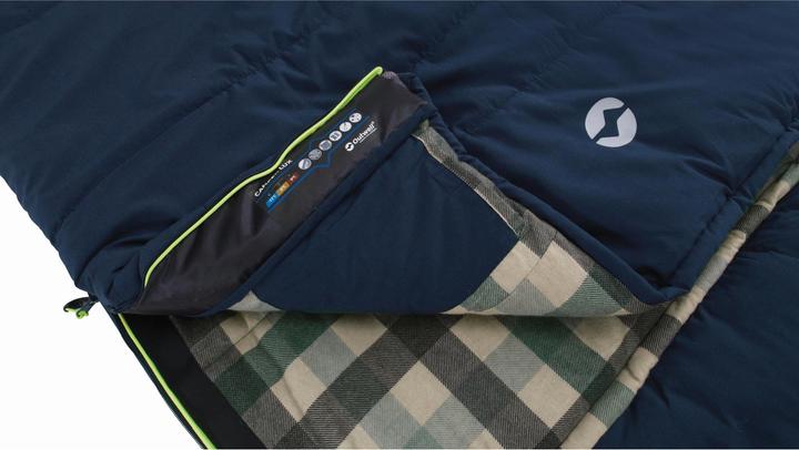 Actual product image Outwell Sleeping Bag Camper Lux "L" Caramel-Teal, Left (235 cm)