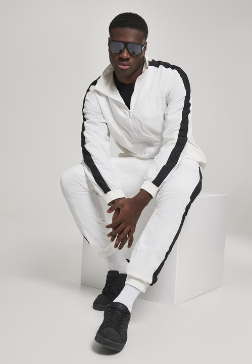 Actual product image Urban Classics Striped Sleeve Crinkle Track Jacket (XXL)