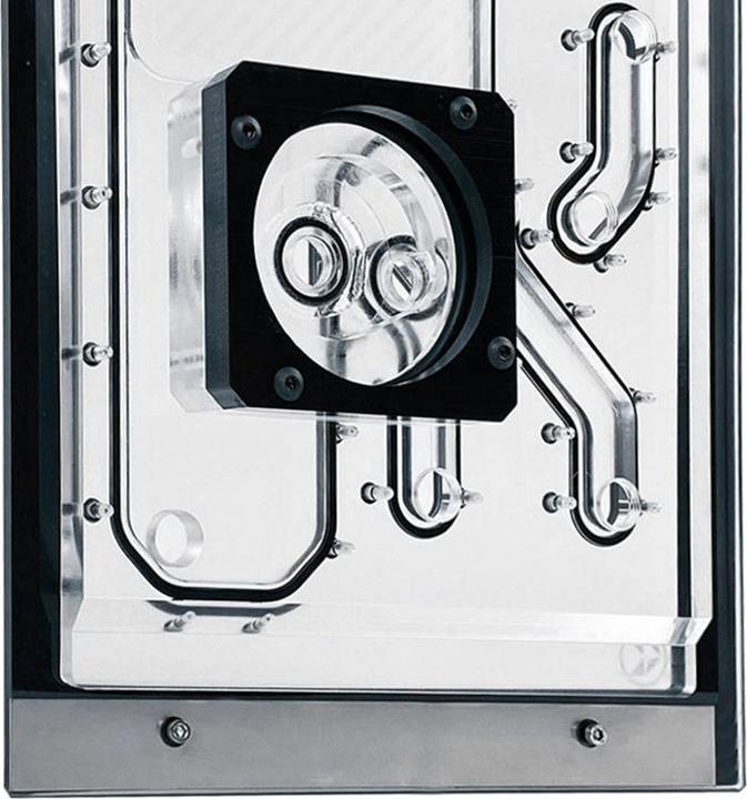 Image du produit Stealkey Customs Lian Li O11D Mini Front MK2 D5 Distroplate - Acrylique - Noir