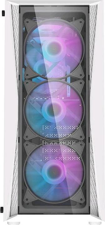 Immagine prodotto Darkflash Tech Case per computer DK352 Plus con 4 ventole (bianco e nero) (ITX, ATX, E-ATX)