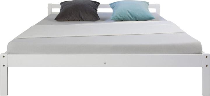 Produktbild Jamb Holzbett Jugendbett 140x200cm Weiss (140 x 200 cm)
