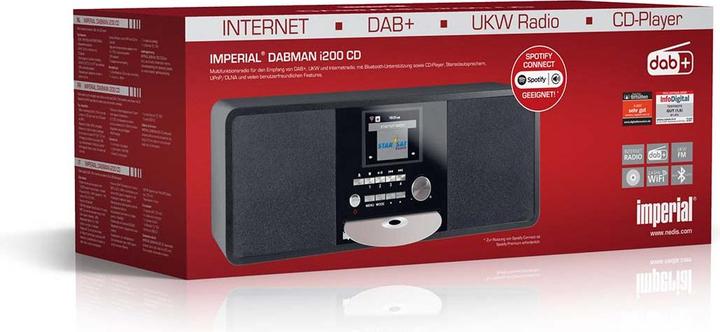 Image du produit Imperial Dabman i200 CD (Webradio, DAB+ DAB, VHF, FM, Bluetooth, WiFi)