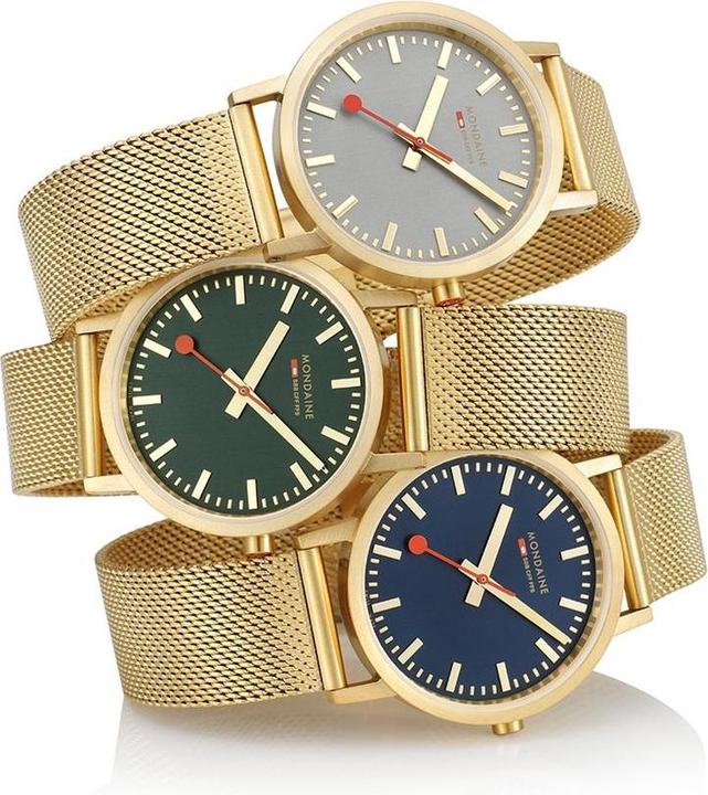 Immagine prodotto Mondaine Classico - Ispirato alla natura - IP Oro (Orologio da polso analogico, 36 mm)