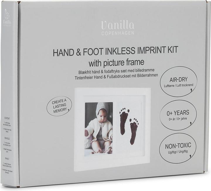 Immagine prodotto Copenhagen Vanilla - Hand & Foot Imprint - Black - 20,4 x 26,4 x 1,5 cm (MEMO7023)