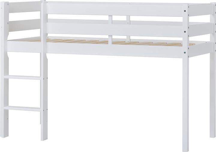 Image du produit Hoppekids ECO Comfort demi-lit haut 70x160 cm avec lattes, blanc (70 x 160 cm)