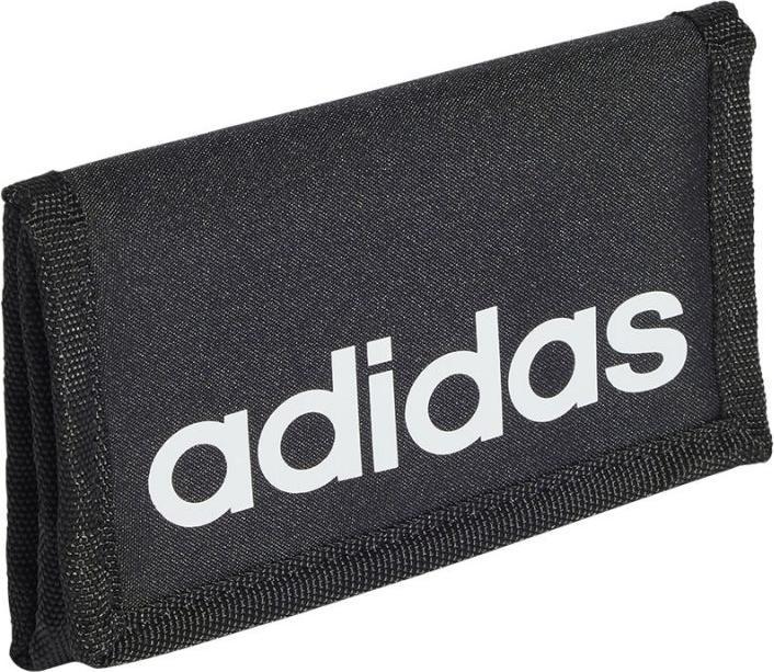 Actual product image adidas Unisex LINEAR Wallet, Black/White, One Size