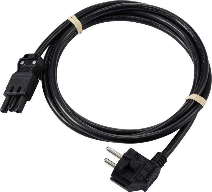 Actual product image Sygonix SY-6676352 Anschlussleitung Schwarz 7.5 m (7.50 m)