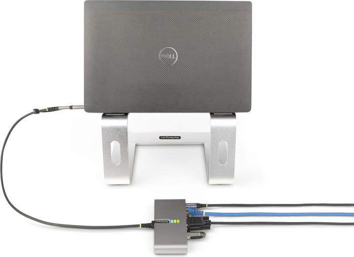 Produktbild StarTech com 5G2A1SGBB-USB-C-HUB, Kabelgebunden, USB 3.2 Gen 1 (3.1 Gen 1) Type-C, 100 W, 10,100,100 (USB-C, 3 Ports)