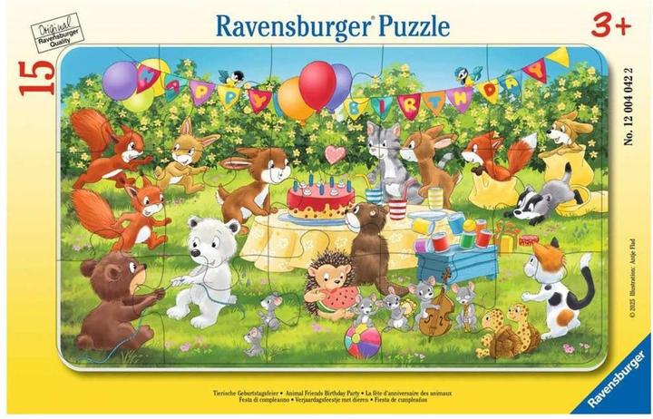Produktbild Ravensburger Tierische Geburtstagsfeier (15 Teile)