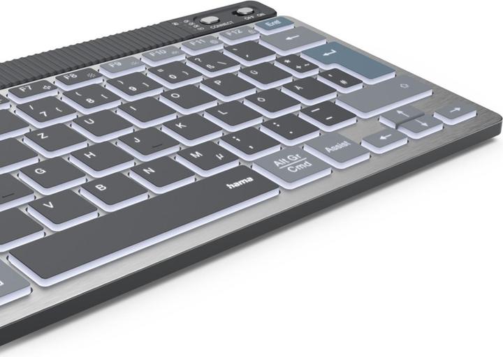 Actual product image Hama WK-700 Keyboard wireless grey (DE, Wireless)