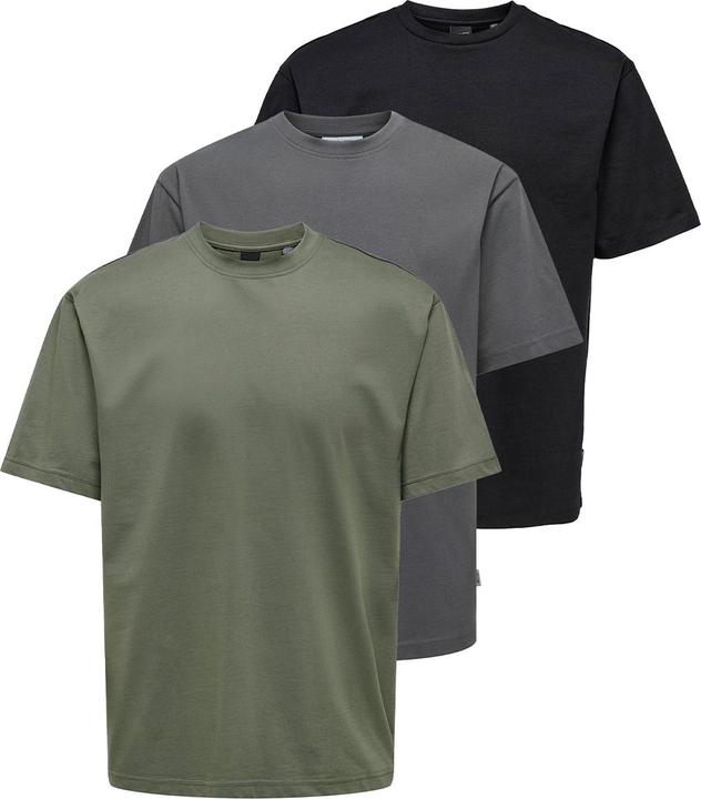Only & Sons 3er Pack Onsfred T-Shirt