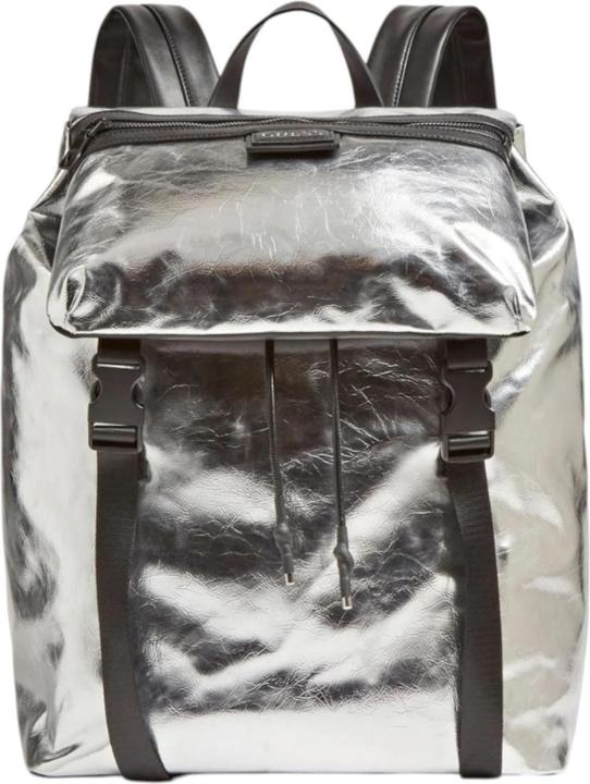 Actual product image Guess Salameda, Polyester, Textile Backpack, Silver, Laptop Compartiment