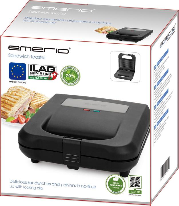 Produktbild Emerio Sandwichtoaster 2 Scheibentoaster / Grillplatten