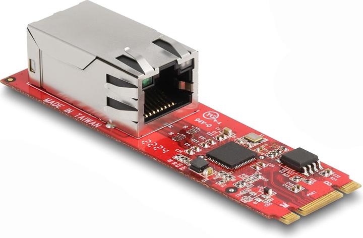 Delock Konverter M.2 Key B+M Stecker zu 1 x RJ45 2,5 Gigabit LAN Port horizontal (M.2 Key B, M.2 Key M)
