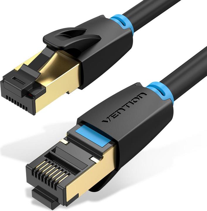 Produktbild Vention Category 8 SFTP Network Cable IKABJ 5m Black (S/FTP, CAT8.1, 5 m)