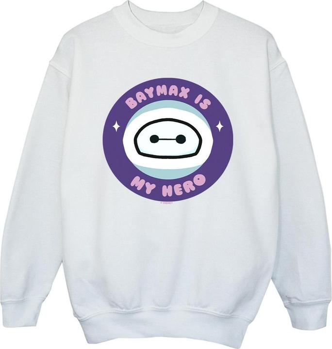 Disney Big Hero 6 Baymax My Hero Pocket Sweatshirt Mädchen (128)
