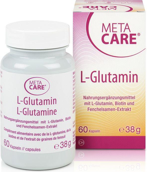 Actual product image Meta Care L-Glutamine Caps (60 Piece, Capsules, 73 g)