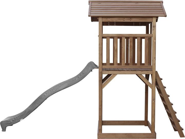 Produktbild Axi Beach Tower Spielturm Braun - Graue Rutsche