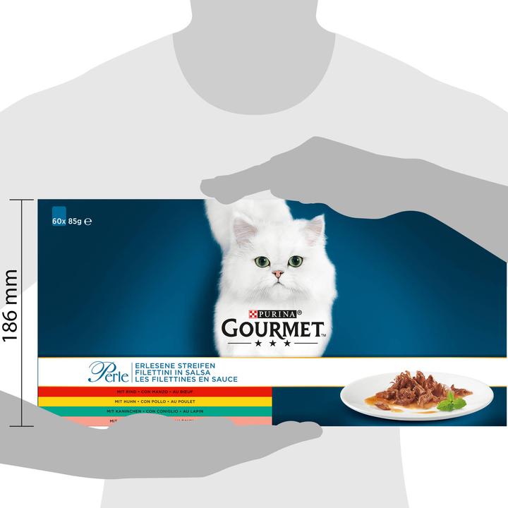 Actual product image Gourmet Pearl Exquisite Stripes (Adult, Senior, 60 pcs., 5100 g)
