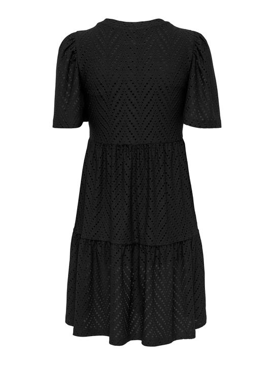 Produktbild JdY Broderie Anglaise Kleid mit kurzen Ärmeln Kleid (S)