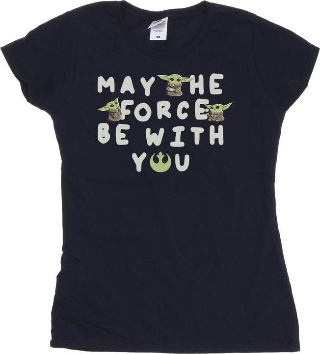 Immagine prodotto Star Wars The Mandalorian Grogu May The Force Be With You Maglietta Donna (L)