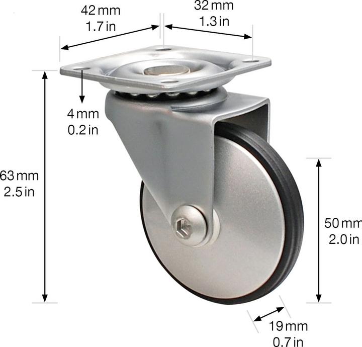 Image du produit Wagner System Design-Roule. Alu D50 mm