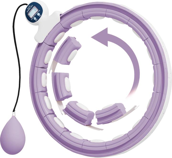 SportNow Hula Hoop Kunststoff, Metallsand Violett (1300 g)