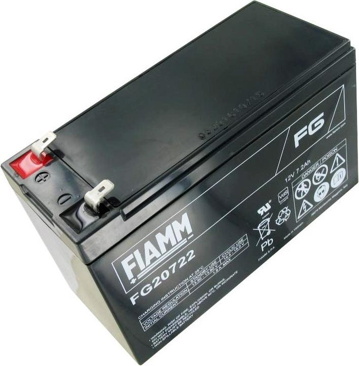 Immagine prodotto Fiamm Akku FG20722 mit 6,3mm Steckkontakten (12 V, 7.20 Ah)