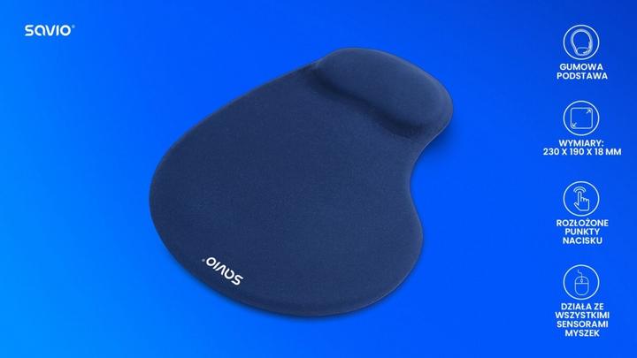Image du produit Savio MP-01NB Tapis de souris bleu foncé