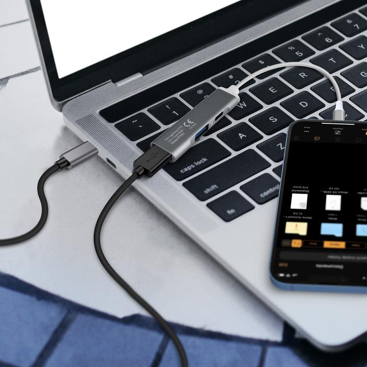 Image du produit LinQ Hub Lightning : 2x USB + 1x Lightning chargement/synchronisation (USB, Lightning)