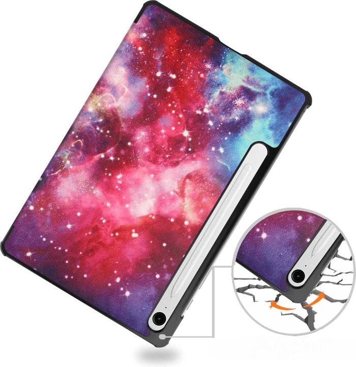 Actual product image Cover-Discount Galaxy Tab S9 FE - Tri-fold Smart Case Universe (Galaxy Tab S9 FE)