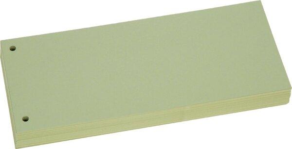 Produktbild Büroring Trennstreifen grün, 10,5 x 22,8 cm, 190g/qm Karton, gelocht, 100 Stück