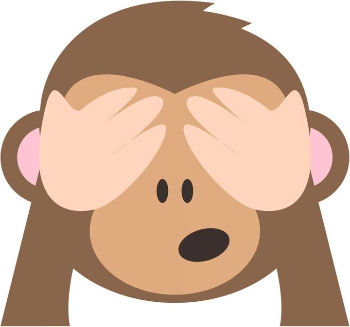Produktbild Emojione Emoji See No Evil Monkey (80 x 86 cm)