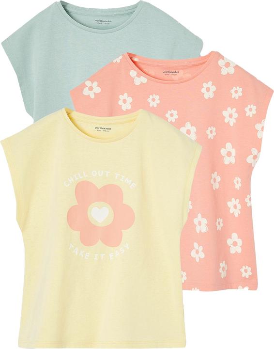 Actual product image Vertbaudet 3er-Pack Mädchen T-Shirts BASIC (116)