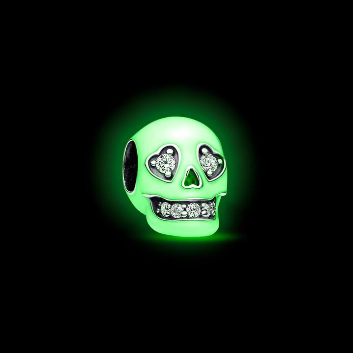 Immagine prodotto Pandora Ciondolo teschio scintillante fosforescente (Argento 925)