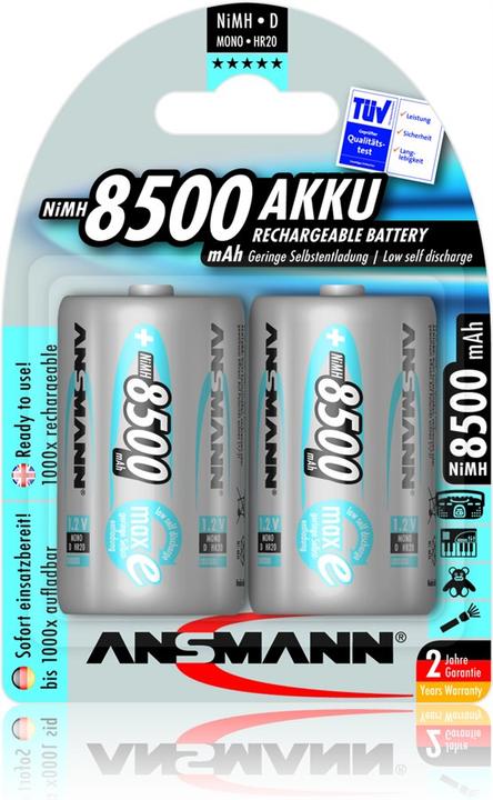 Immagine prodotto Ansmann HR20 Max E (2 pz., D, 8500 mAh)