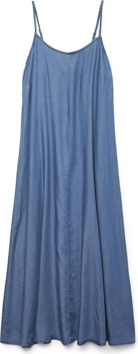 Vero Moda VMCHARPER Langes Kleid Jeanskleid (46)