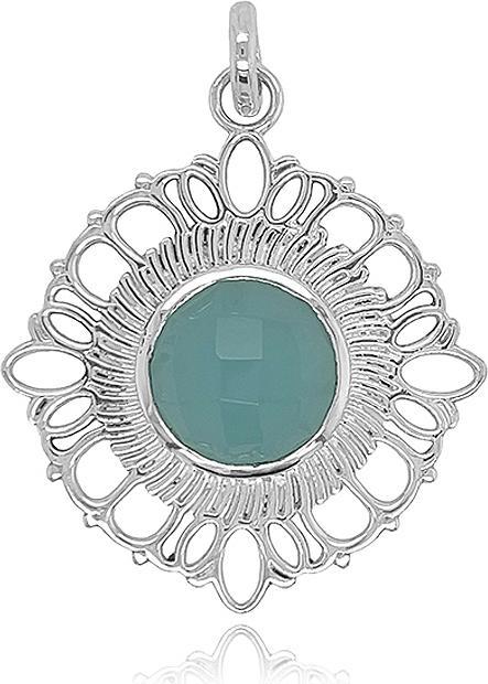 Leyda Anhänger Amulett (Silber 925, Stein)