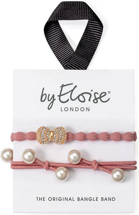 Actual product image By Eloise Bangle Band Set Champagne Chic (Hair tie)