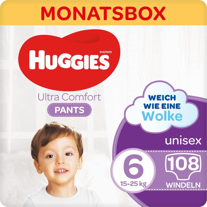 Produktbild Huggies Ultra Comfort (Gr. 6, Monatsbox, 108 Stück)