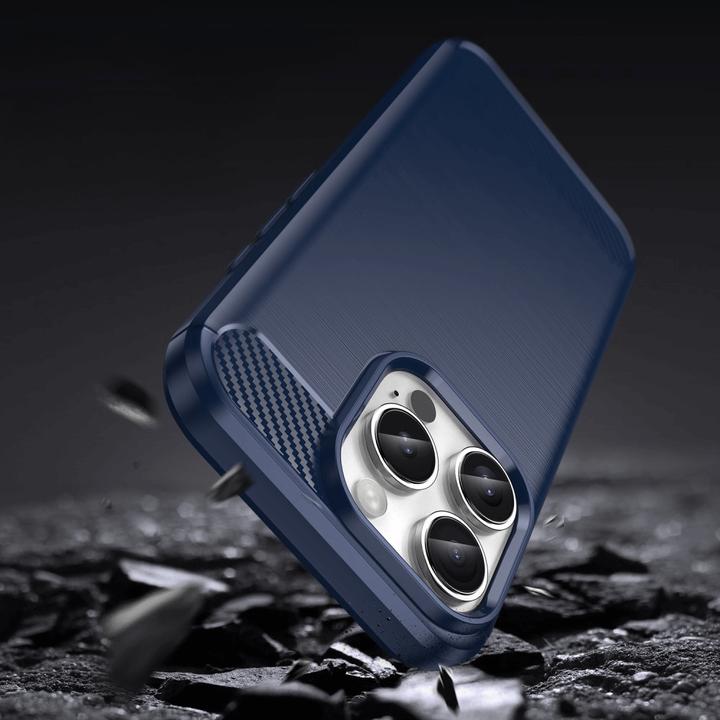 Produktbild Cover-Discount iPhone 16 Pro - Metall Carbon Look Hülle (Apple iPhone 16 Pro)